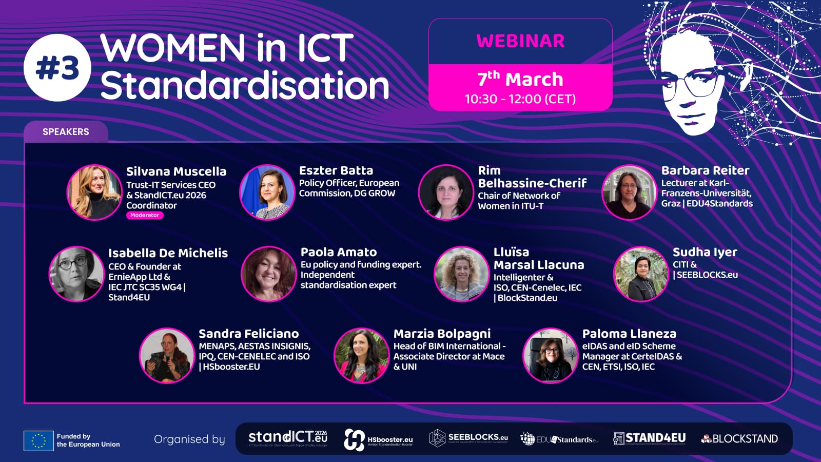 Webinar - Women in ICT Standardisation, third edition 11 speakers