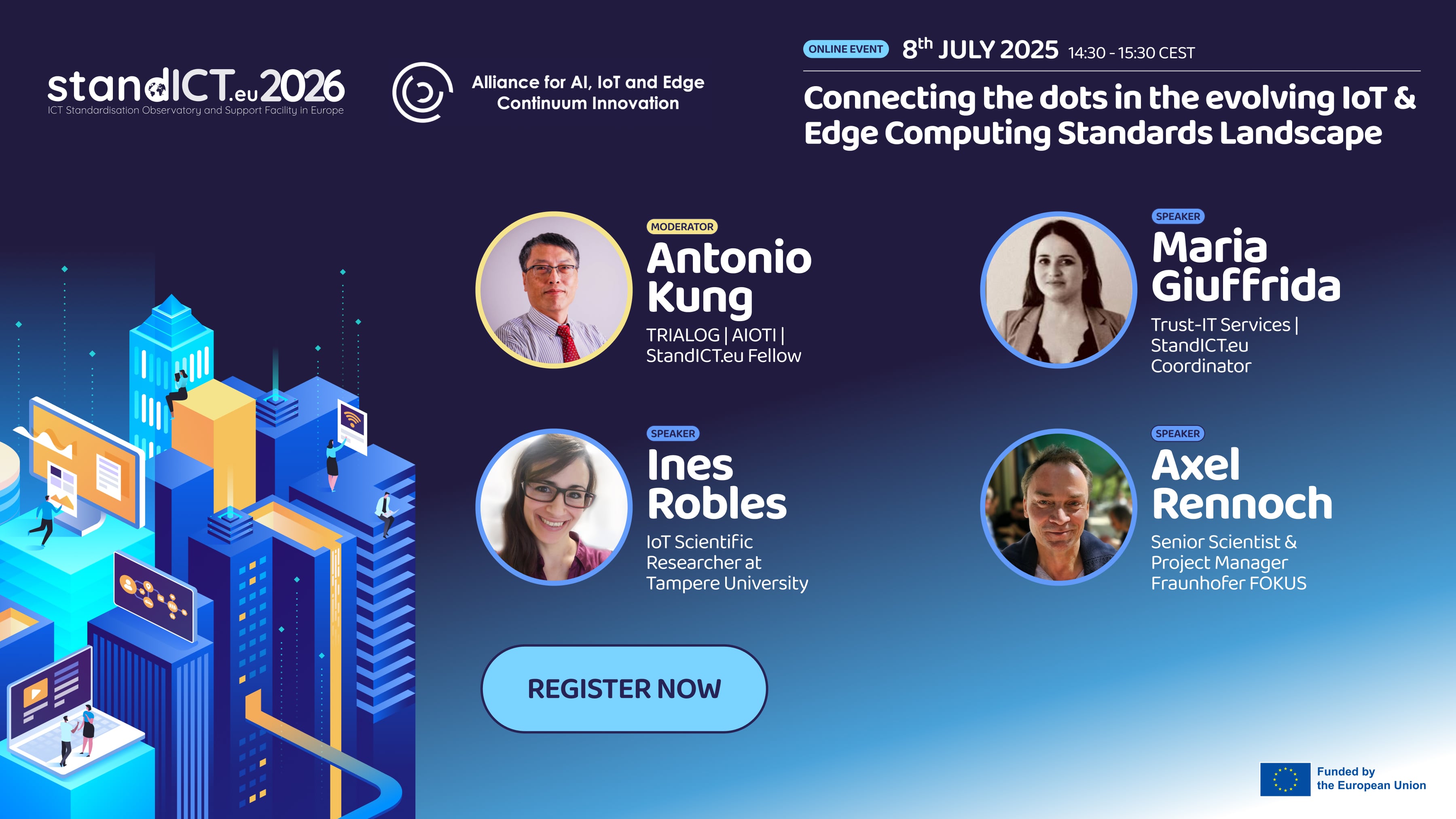 speakers bleu background IoT 
